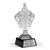 Crystal Cup Award with Silver plate