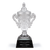 Crystal Cup Award with black plate