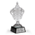 Crystal Cup Award with Silver plate