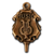 A bronze cast scroll graduation charm for music