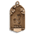 A bronze cast scroll graduation charm for Health