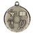 This image features a silver medal with a collection of academic and achievement-themed symbols, including a lamp of knowledge, an open book, a laurel wreath, a central circle, and other scholarly elements.