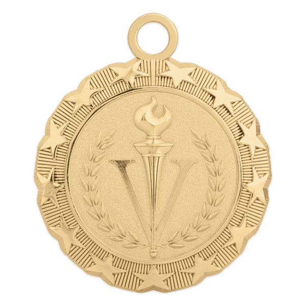 gold victory medallion