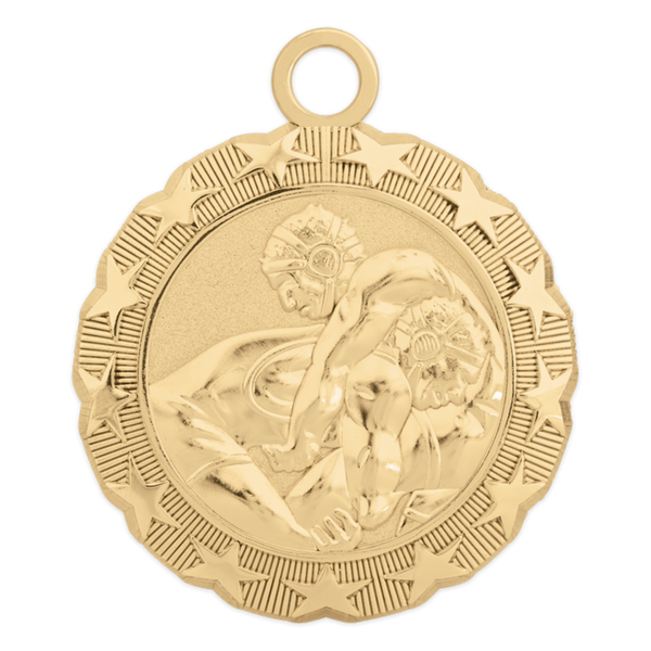 gold wrestling medallion