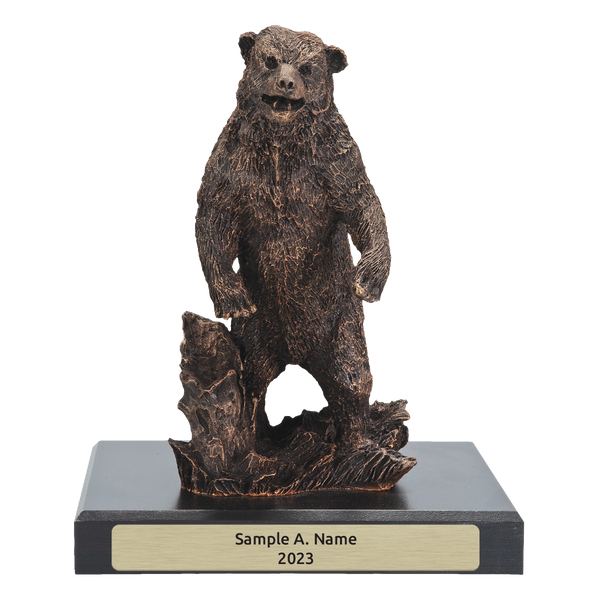 Standing bear desktop sculpture