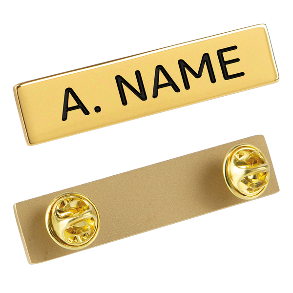Gold Uniform Name Bar