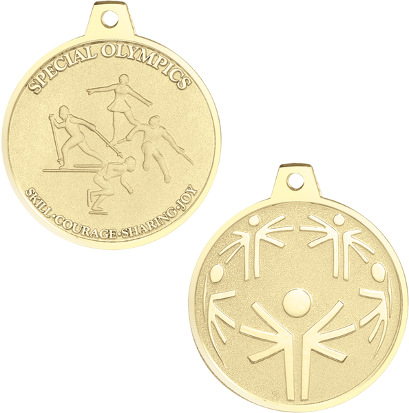 Special Olympics 2 inch Winter Medal in Gold