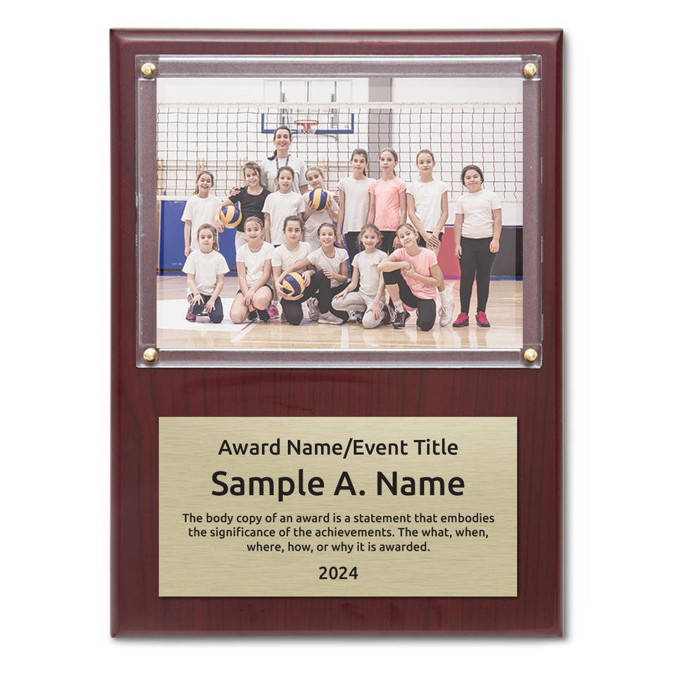 Photo plaque