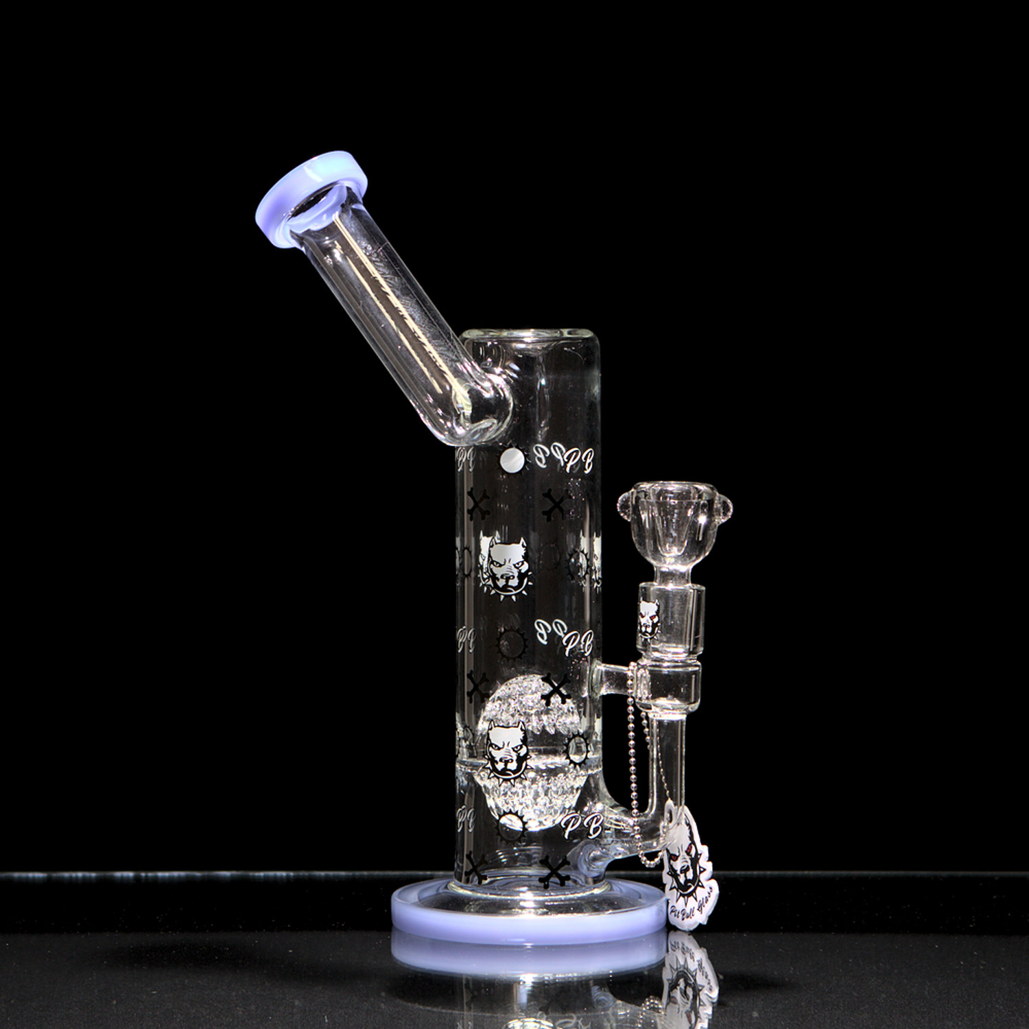 Pit Bull Lux Crystal Water Pipe, City of Vapors