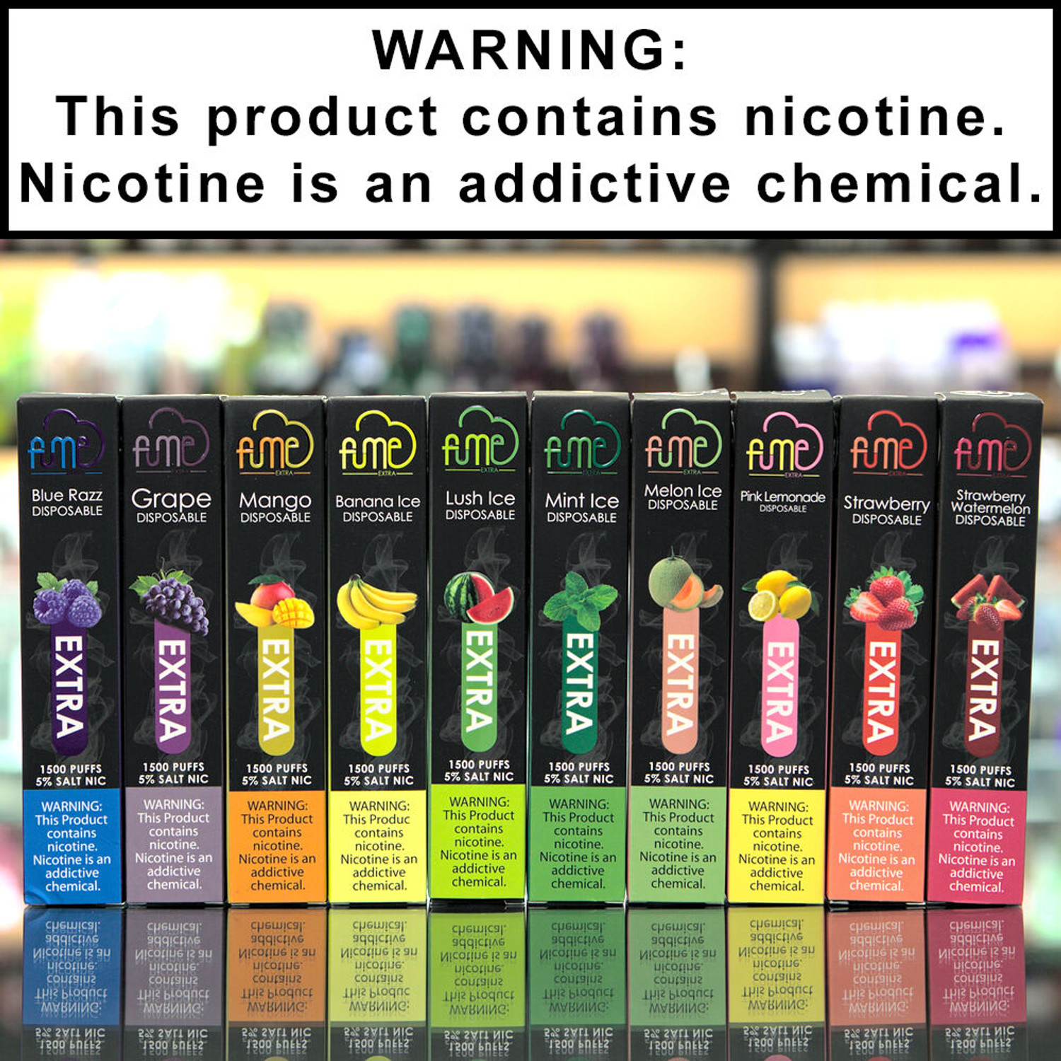 Fume Disposable Ecigs 5% Nicotine, City of Vapors