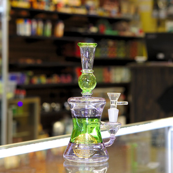 On Point Glass Marble Water Pipe