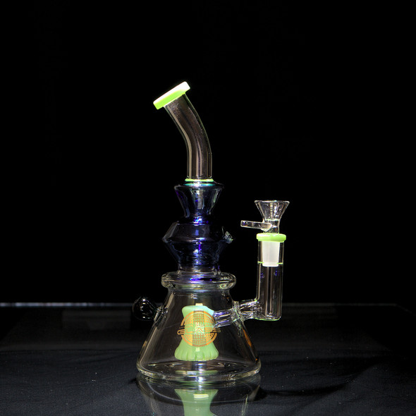 On Point Glass Mid Bent Neck Water Pipe