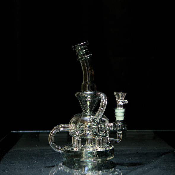 On Point Glass Medium Swiss Recycler Water Pipe