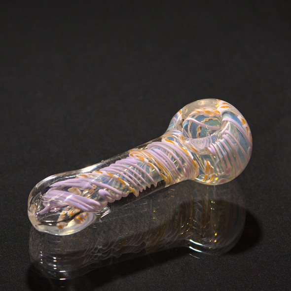 Multi Colored Fumed Swirl Hand Pipe