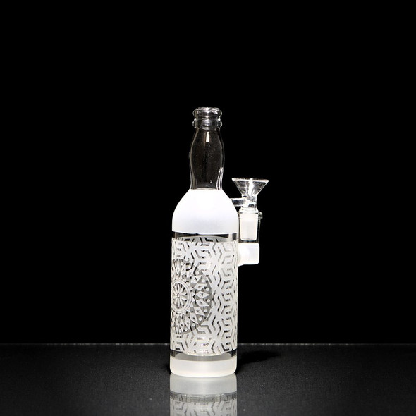 Fancy Frosted Bottle Small Water Pipe