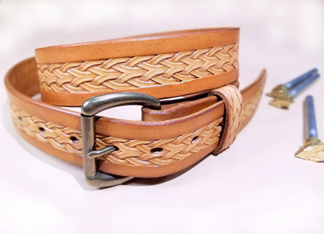 Custom Basket Weave Belt