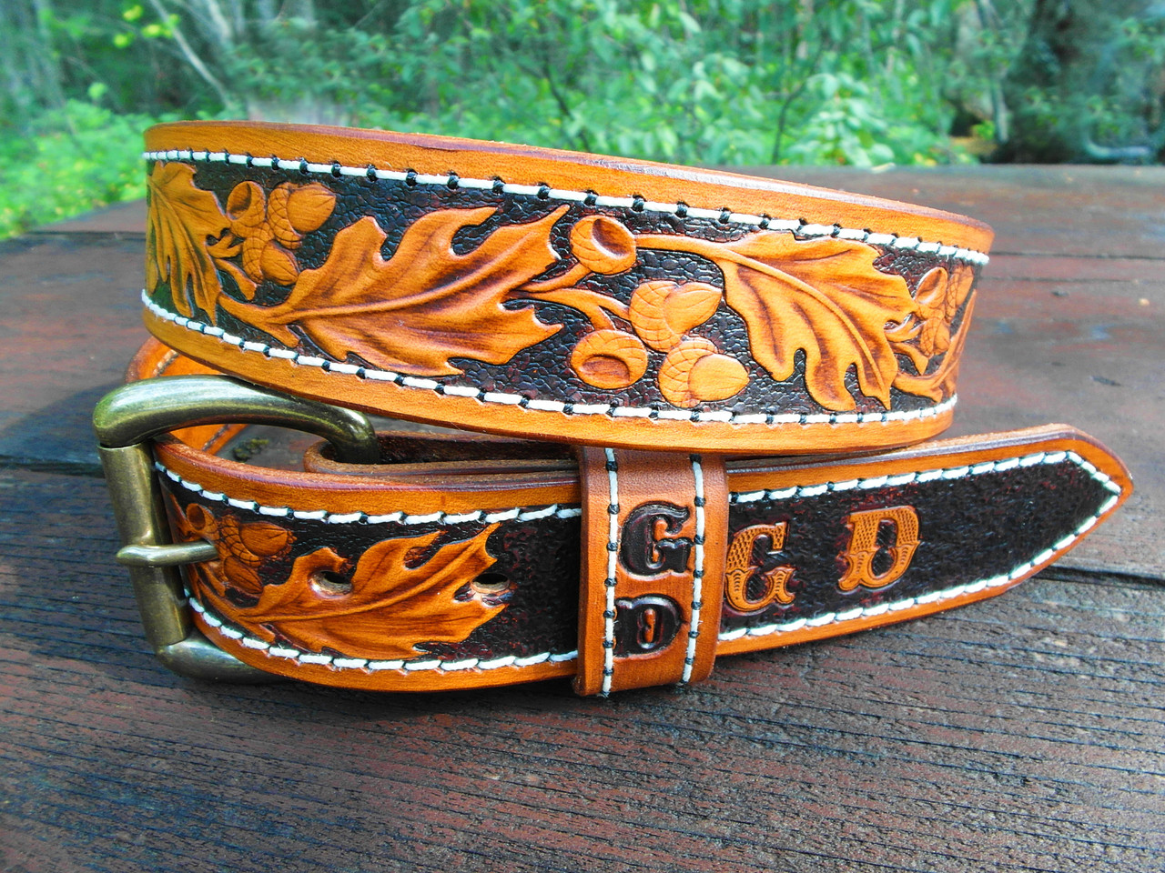 Custom leather belts, Tooled leather belts, Western Belts