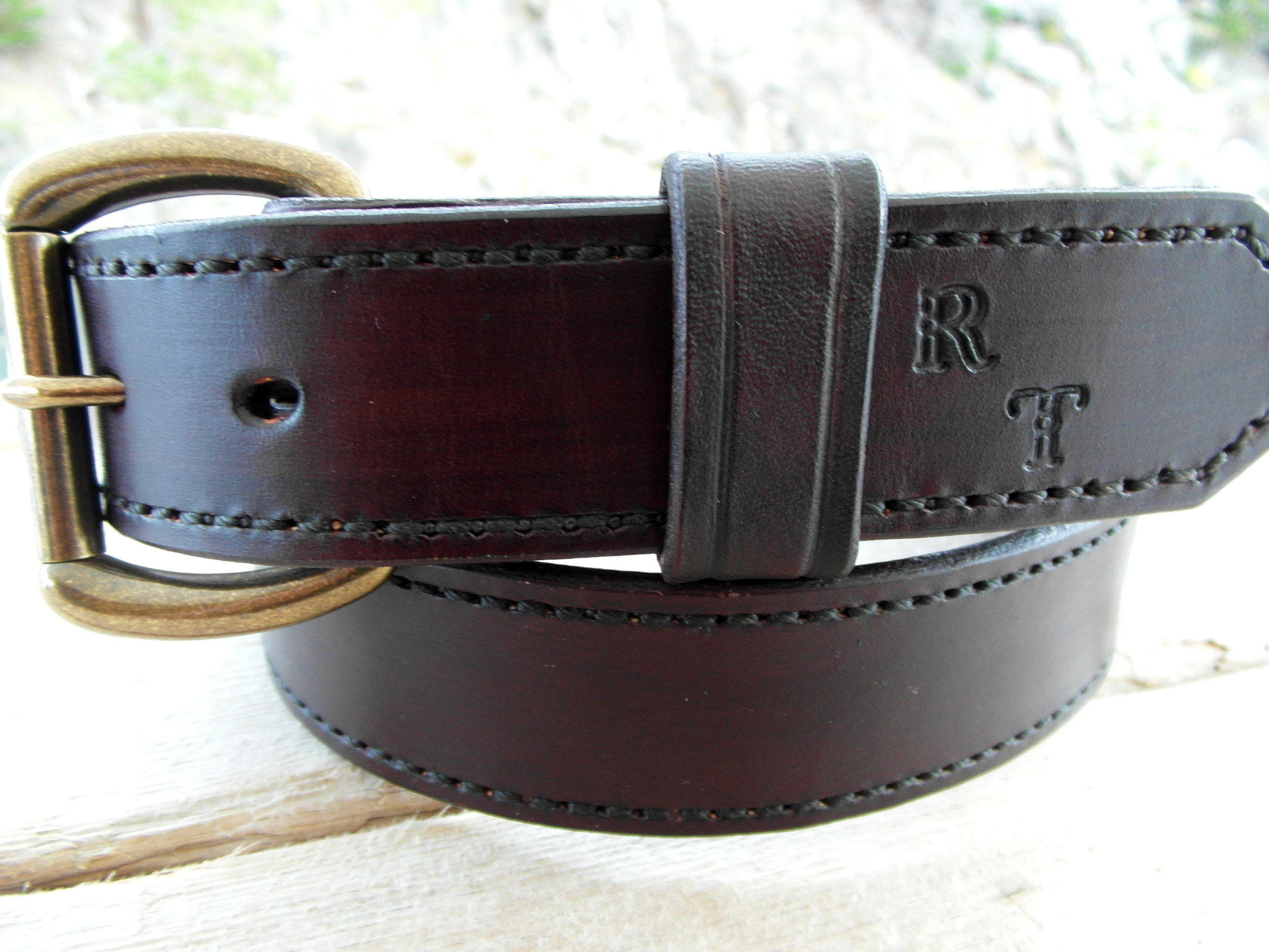 Leather Belt for Men Personalized