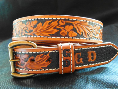 Custom leather clearance belts western