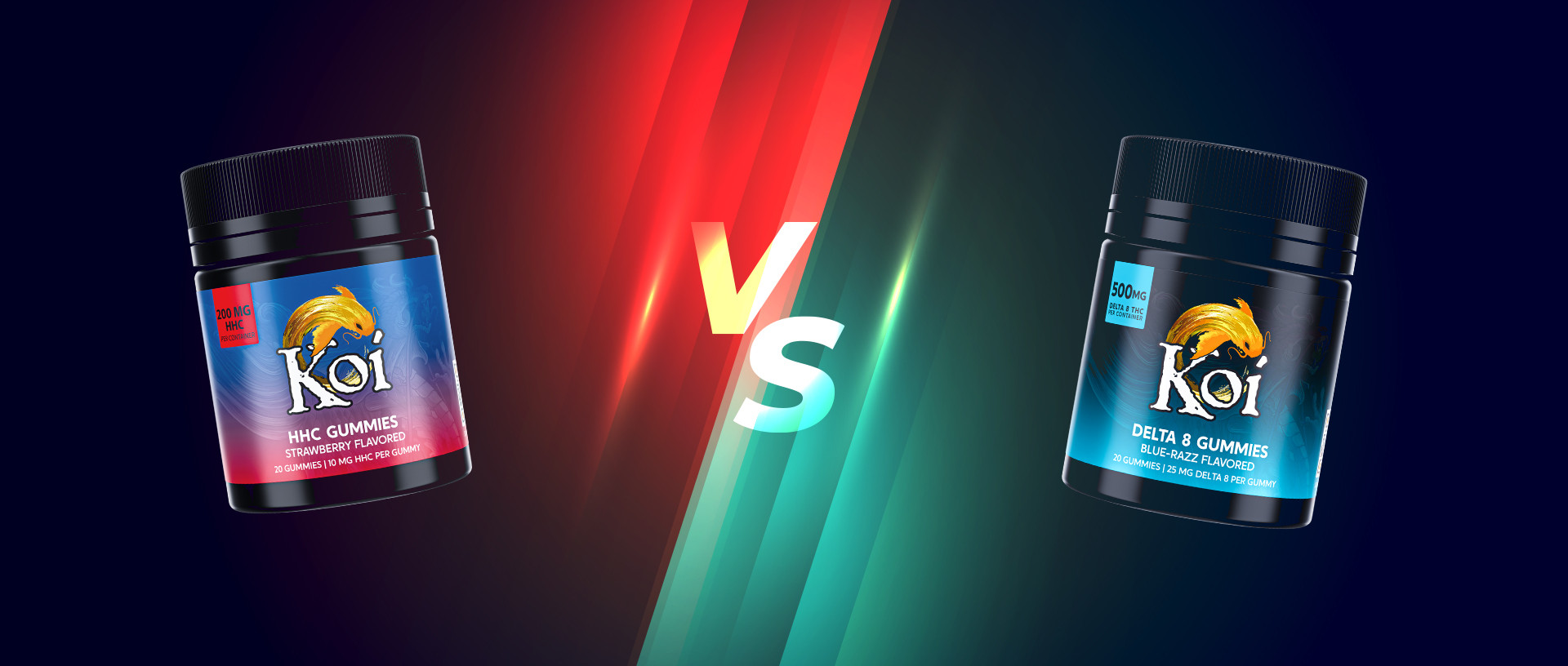 HHC Vs. Delta 8 KOI CBD