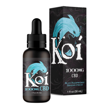 Koi CBD Drops 1000 mg CBD in Blue Raspberry Dragon Fruit