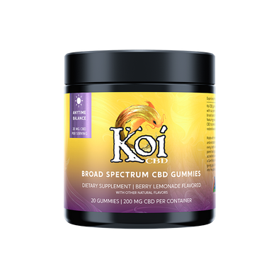 Broad Spectrum CBD Gummies by Koi CBD 20-count jar