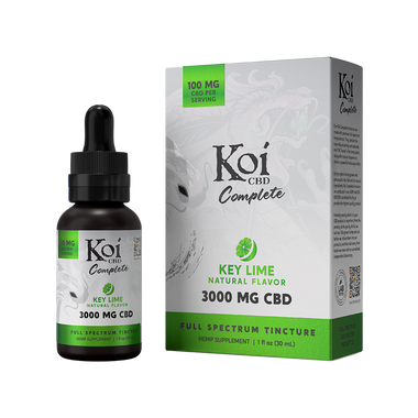 Koi Complete Full Spectrum CBD Tinctures in Lime