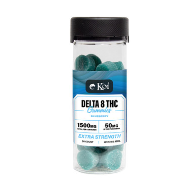 Koi Extra Strength Delta 8 THC Gummies Blueberry