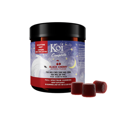 CBN sleep gummies with CBD and delta 9 in Black Cherry