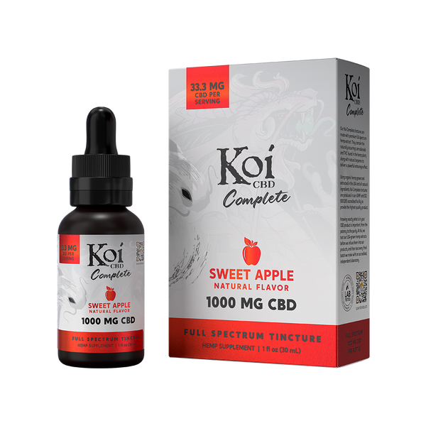 Koi Complete Full Spectrum CBD Tinctures in Sweet Apple