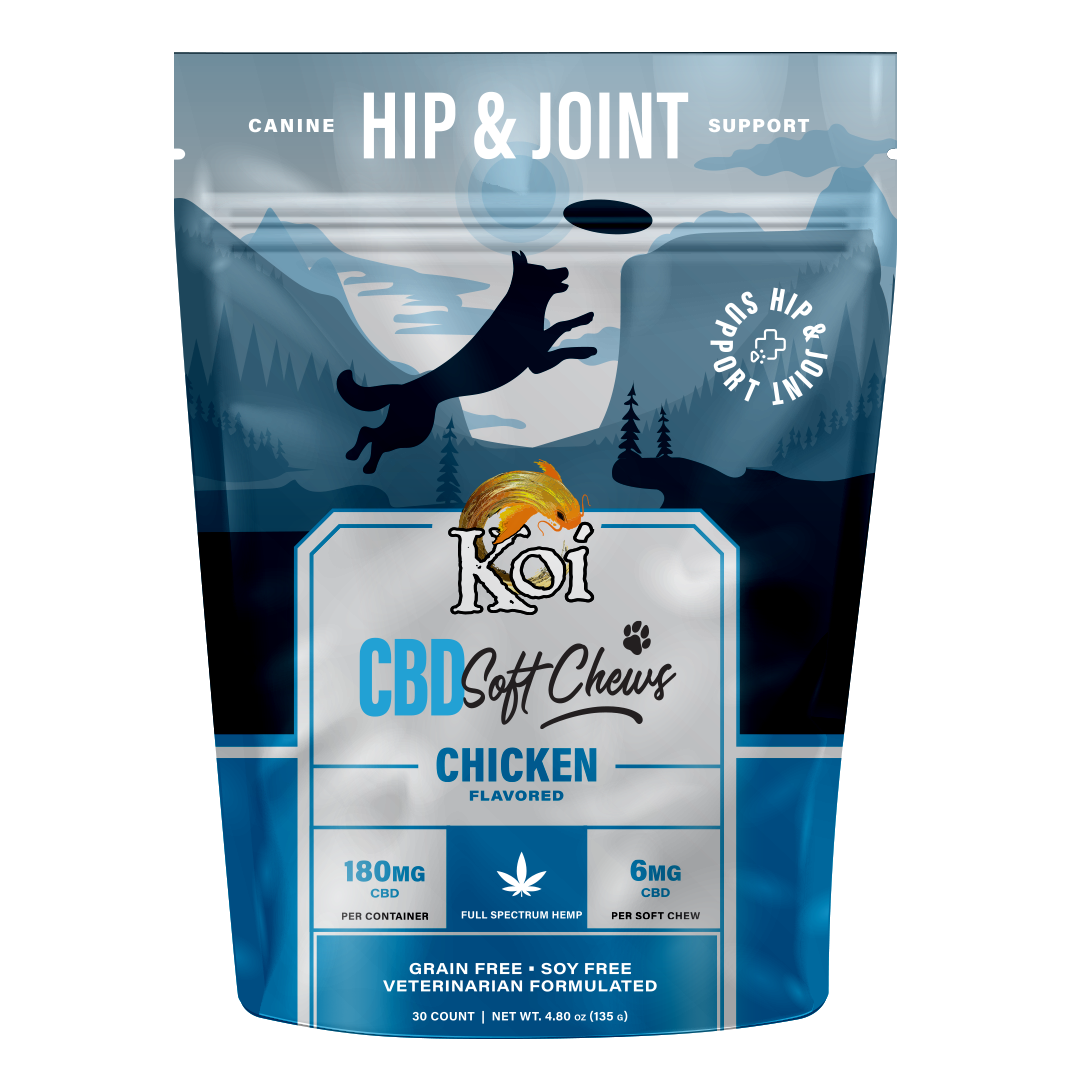 CBD Hip & Joint Chews for Dogs Koi CBD Free US Shipping