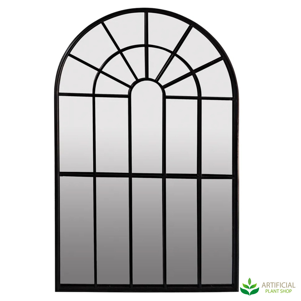 Black Arched Outdoor Mirror 1.2m