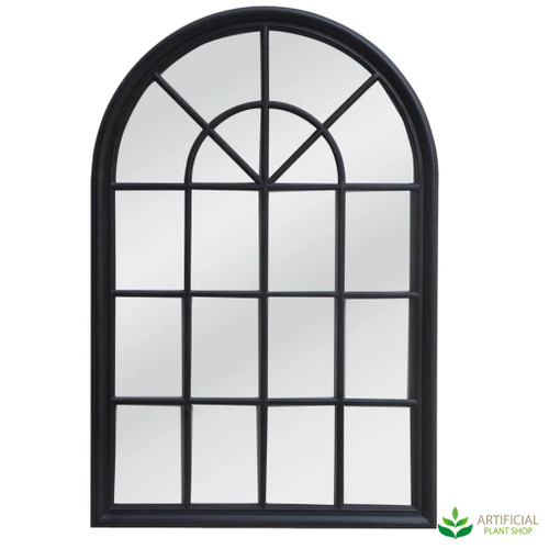black framed Hamptons style arched mirror black framed Hamptons style arched mirror