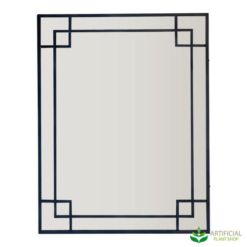 black corner detail mirror 1.6m
