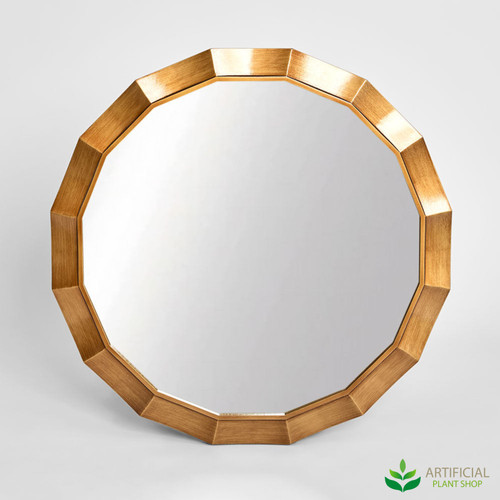 bronze facet octagon mirror 70cm