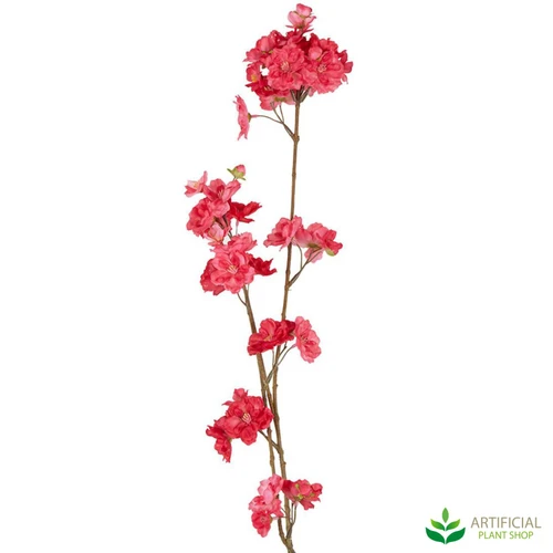 fake pink blossom spray 84cm