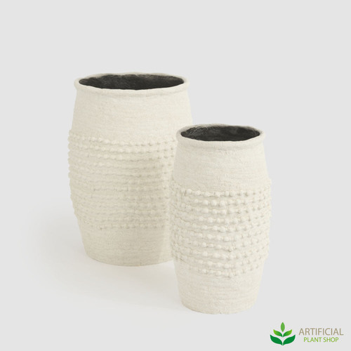 white adelina planter set of 2