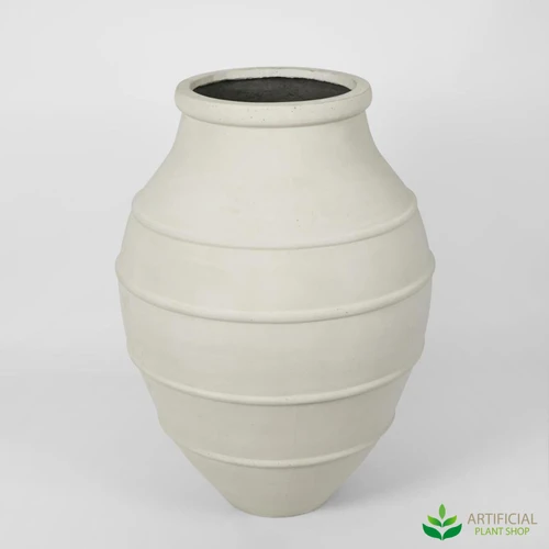 chalk white concrete ibiza planter 95cm