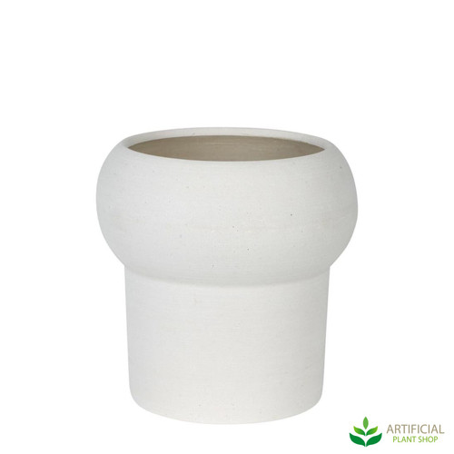 chalk white jenssen planter 26cm