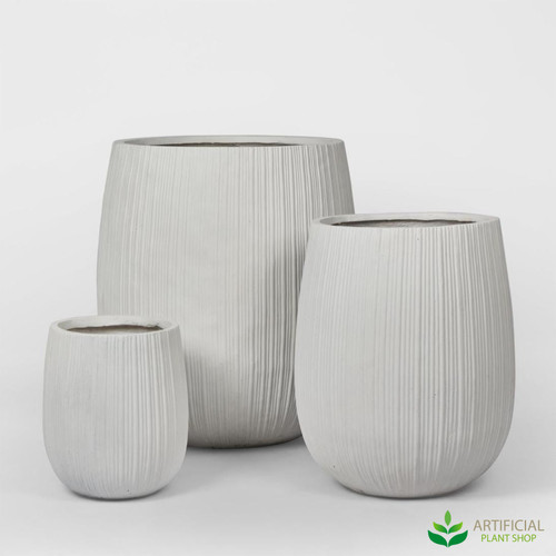 white baxter planter set of 3