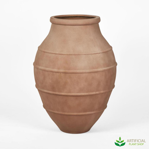 large terracotta concrete ibiza planter 95cm