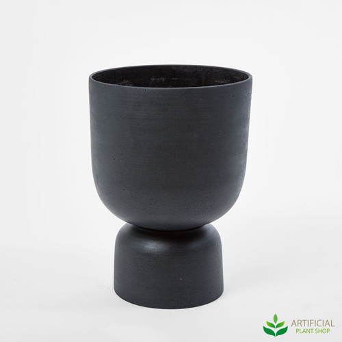 black blanche planter 30cm