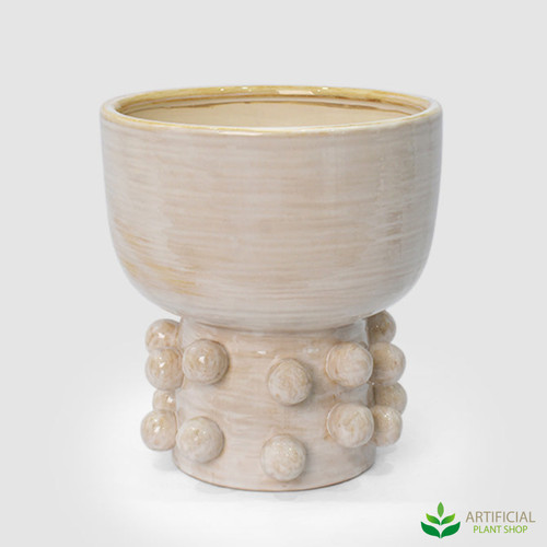 natural hector bobble planter 31cm