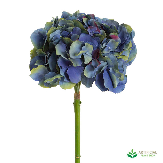 Dark Blue Hydrangea Stem 50cm