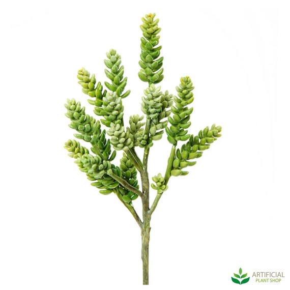 Green Beaded Succulent 25cm (pack of 12)