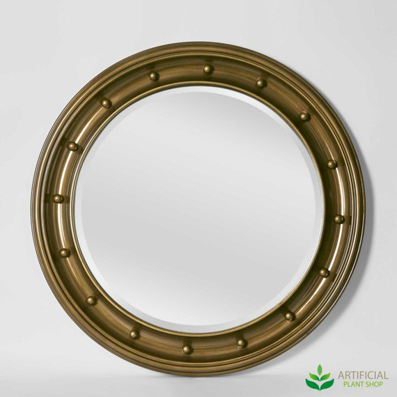 burnt gold clive mirror 90cm
