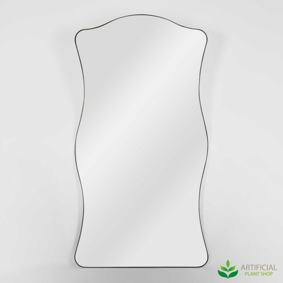 black bethany floor mirror 1.6m
