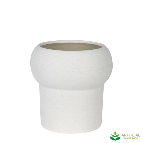 chalk white jenssen planter 26cm