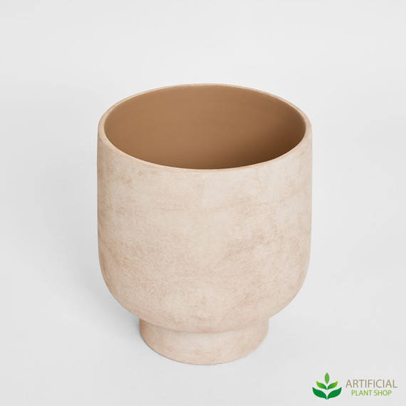 clay stoneware dali pedestal pot 37cm