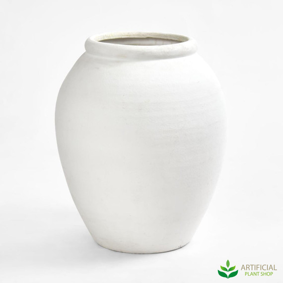 white cement arc pot 50.5cm